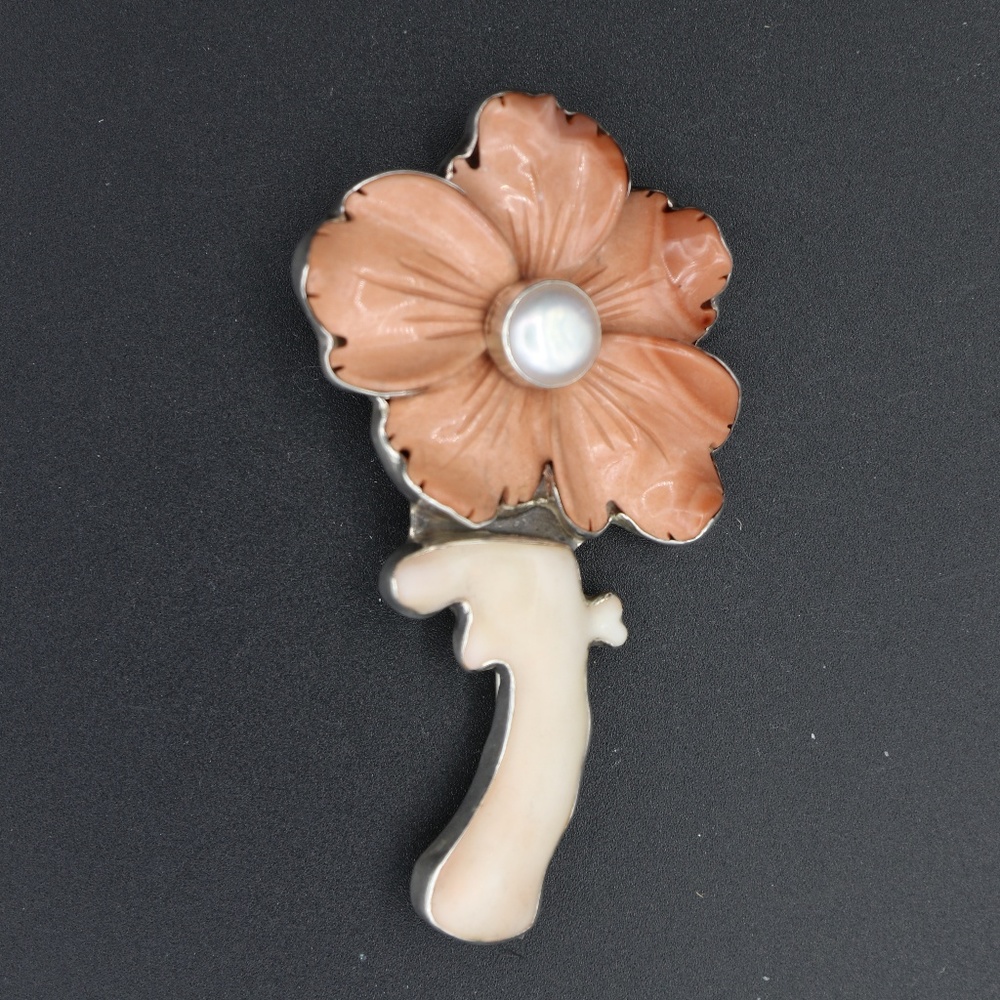 Vintage Amy Kahn Russell Pin/Pendant AKR silver